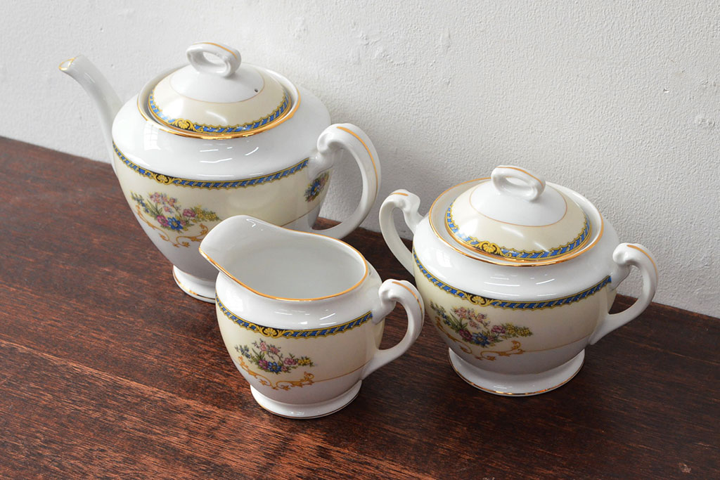 オールドノリタケ(日本陶器) Noritake ヤジロベー印 ポット・シュガー