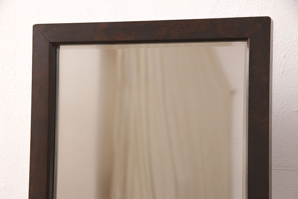 中古　松本民芸家具　M型一面鏡　シンプルなデザインのドレッサー(鏡台)(定価約24万円)(R-052552)