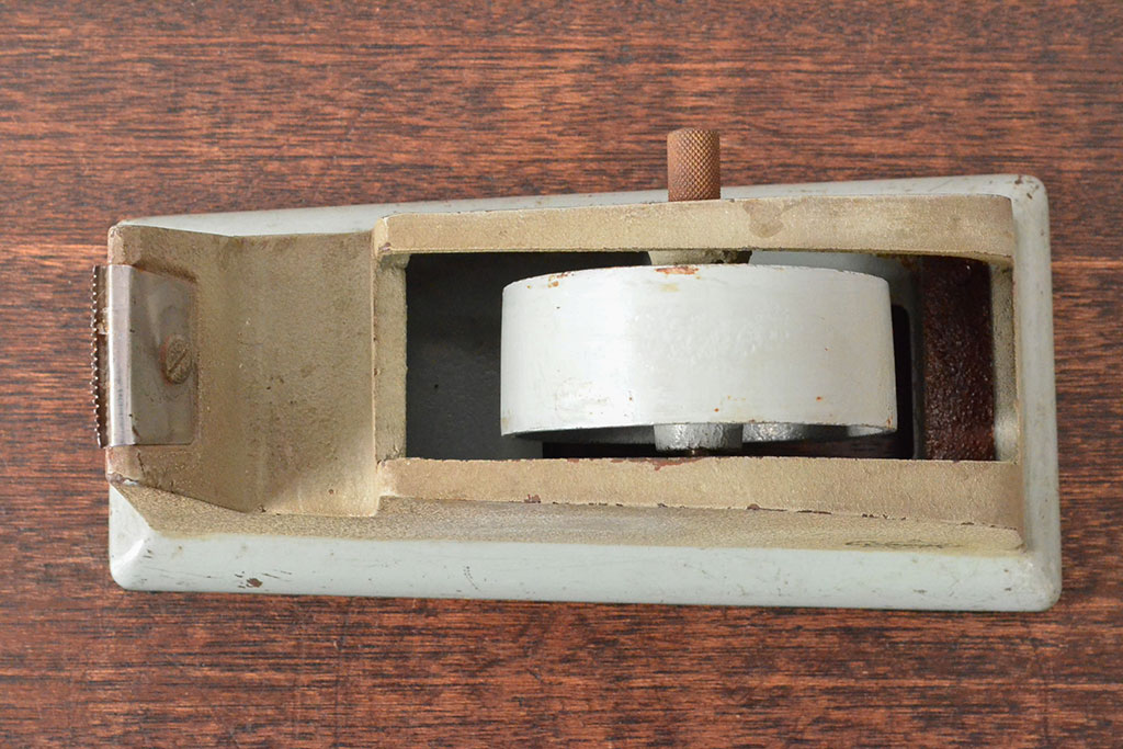 昭和レトロ　鉄製テープカッター(アイアン、インダストリアル)(R-052697)