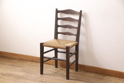 ラフジュ工房オリジナル　異素材の組み合わせがかっこいい雰囲気を醸し出すハイスツール2脚セット(椅子、イス、板座チェア)(R-059697)