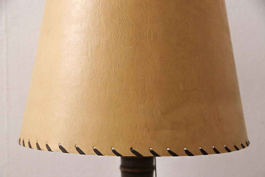 和製ビンテージ　希少品!　永田良介商店　温かみのある色合いがほっこりした空間を演出するテーブルランプ(スタンドライト、卓上照明、ヴィンテージ)(R-053333)