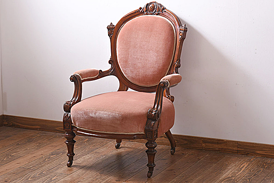 イギリスアンティーク　椅子　ヴィクトリアン様式