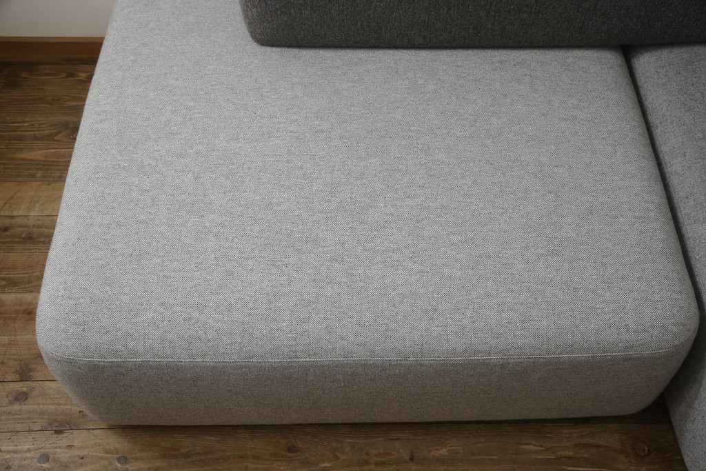 中古　極美品　FRITZ HANSEN(フリッツハンセン)　アルファベットソファシリーズ　クッション2個付き　シンプルモダンなデザインが魅力的な2人掛けソファ(2シーター、2P、二人掛け)(定価約66万円)(R-065711)