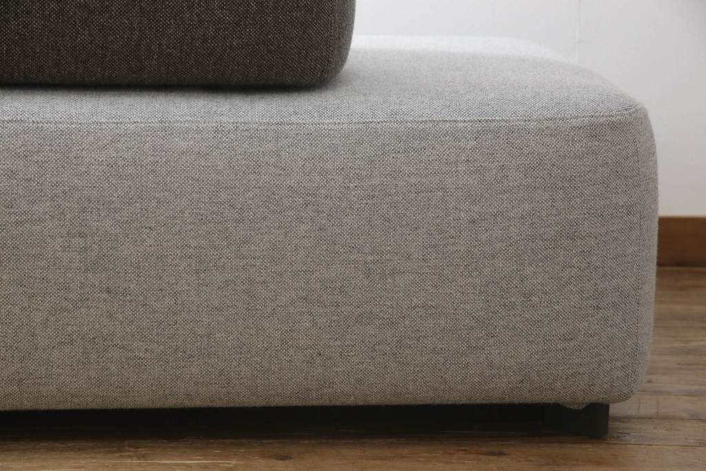 中古　極美品　FRITZ HANSEN(フリッツハンセン)　アルファベットソファシリーズ　クッション2個付き　シンプルモダンなデザインが魅力的な2人掛けソファ(2シーター、2P、二人掛け)(定価約66万円)(R-065711)
