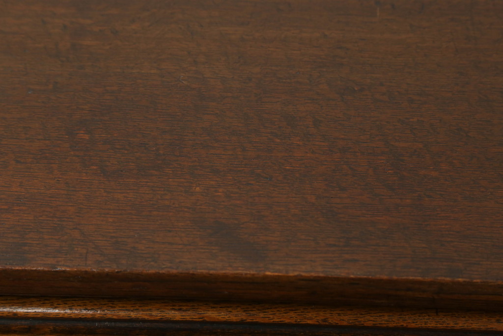イギリスアンティーク　オーク材　レトロな雰囲気漂うロールトップデスク(片袖机、ワークデスク、在宅用、在宅ワーク用、英国)(R-068626)