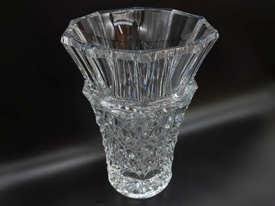 フランス　Baccarat　バカラ　セリメーヌ　特大　華麗なデザインが美しいフラワーベース(花瓶、花入、花器、フルレッドクリスタルガラス)(定価約176万円)(R-073828)
