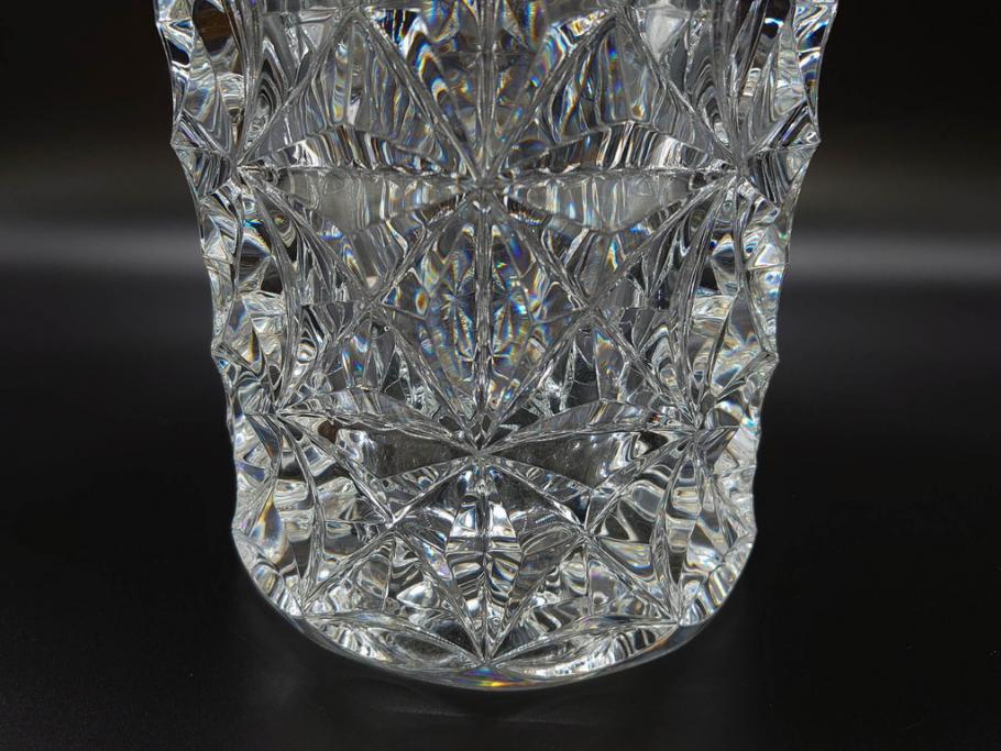 フランス　Baccarat　バカラ　セリメーヌ　特大　華麗なデザインが美しいフラワーベース(花瓶、花入、花器、フルレッドクリスタルガラス)(定価約176万円)(R-073828)