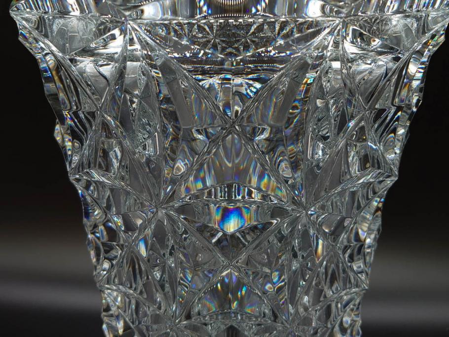 フランス　Baccarat　バカラ　セリメーヌ　特大　華麗なデザインが美しいフラワーベース(花瓶、花入、花器、フルレッドクリスタルガラス)(定価約176万円)(R-073828)