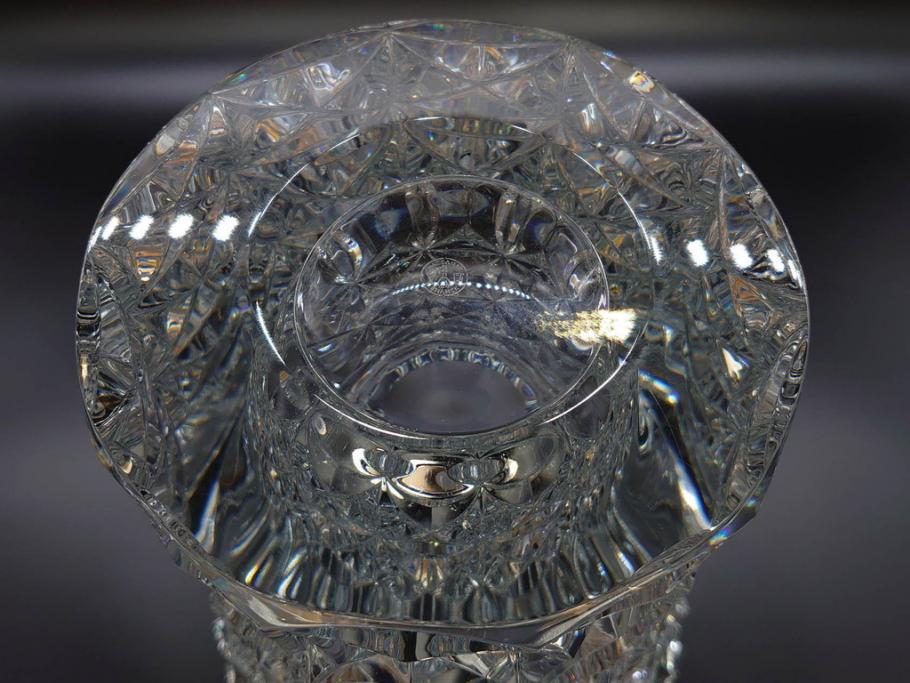 フランス　Baccarat　バカラ　セリメーヌ　特大　華麗なデザインが美しいフラワーベース(花瓶、花入、花器、フルレッドクリスタルガラス)(定価約176万円)(R-073828)