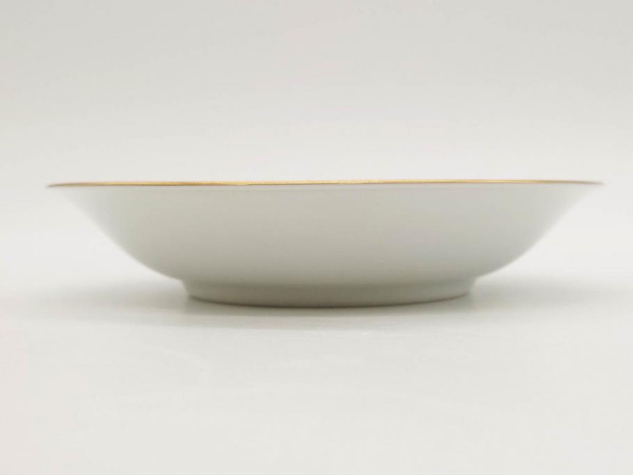 大倉陶園(OKURA、OAC)　 金蝕バラ　品格漂う豪華なプレート5枚セット(手描き、ディッシュ、ローズ、バラ、中皿、洋食器)(R-079325)