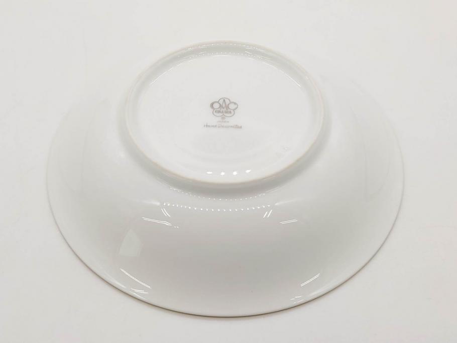 大倉陶園(OKURA、OAC)　 金蝕バラ　品格漂う豪華なプレート5枚セット(手描き、ディッシュ、ローズ、バラ、中皿、洋食器)(R-079325)