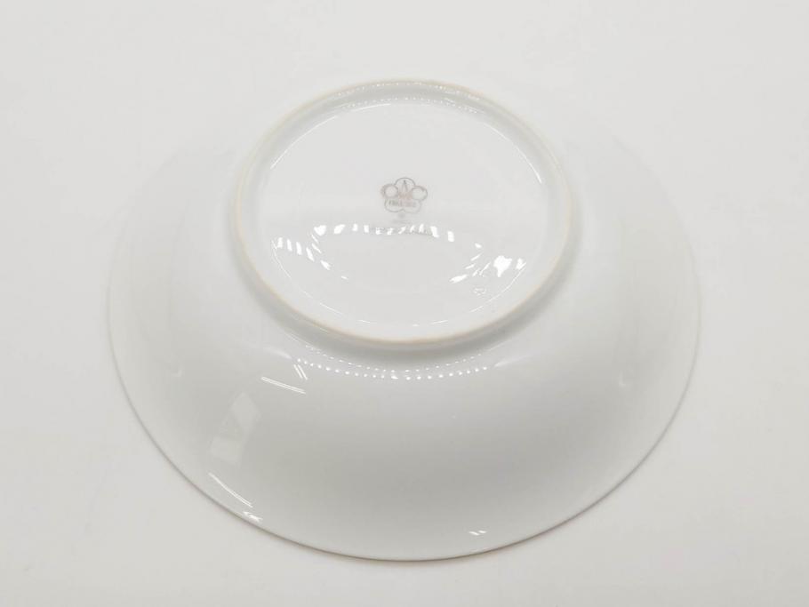大倉陶園(OKURA、OAC)　 金蝕バラ　品格漂う豪華なプレート5枚セット(手描き、ディッシュ、ローズ、バラ、中皿、洋食器)(R-079325)