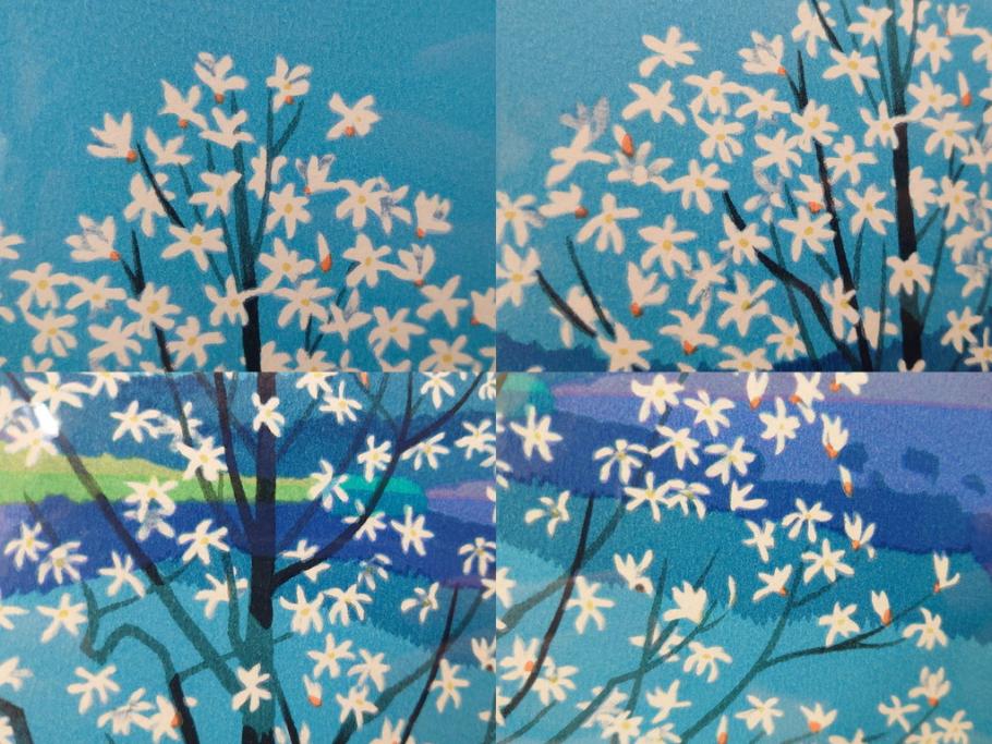 真作　1990年　東山魁夷　「清暁」　限定300部のうち第26番　心が澄み渡るような色彩が美しいリトグラフ(絵画、風景画、山、湖、樹木、花、版画、壁掛け、額装、タトウ箱付き、発行証付き、落款印、共シール、黄袋付き、外箱付き)(R-079454)