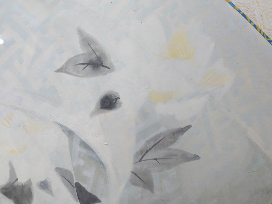 真作　中尾淳　「舞妓」　F10(10号)　絵画(日本画、女性、人物、着物、共シール、サイン付き、落款印、肉筆、額装、共箱付き)(R-079455)