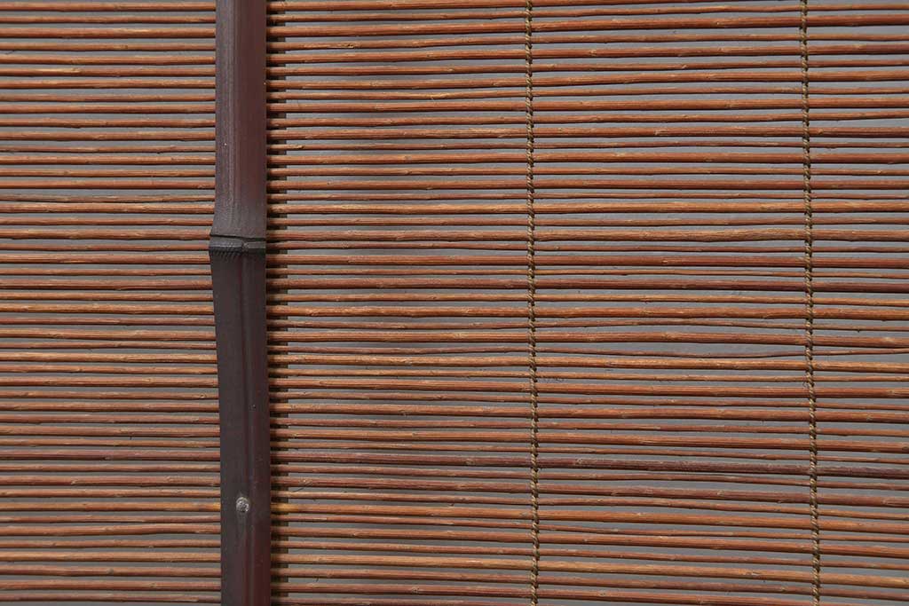 レトロ建具 昭和中期 和の風情を高める御簾戸4枚セット(簾戸、簀
