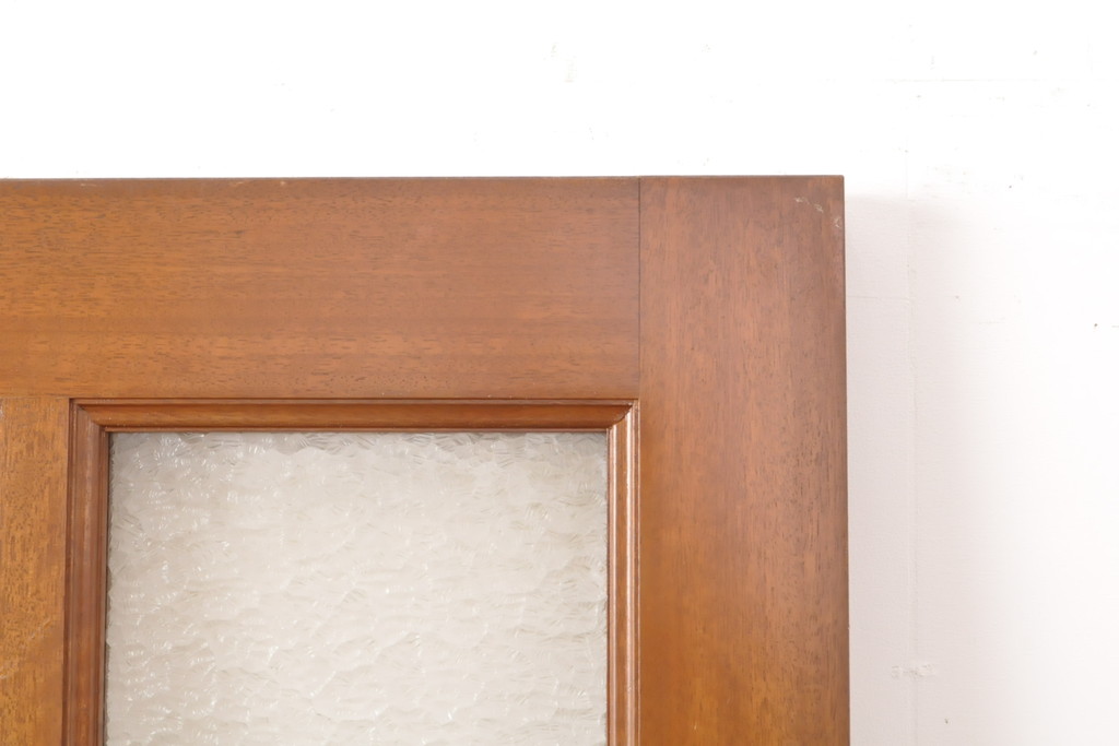 和製ビンテージ　昭和レトロ　明るい木色が温かみを感じるドア1枚(扉、建具、ヴィンテージ)(R-055347)