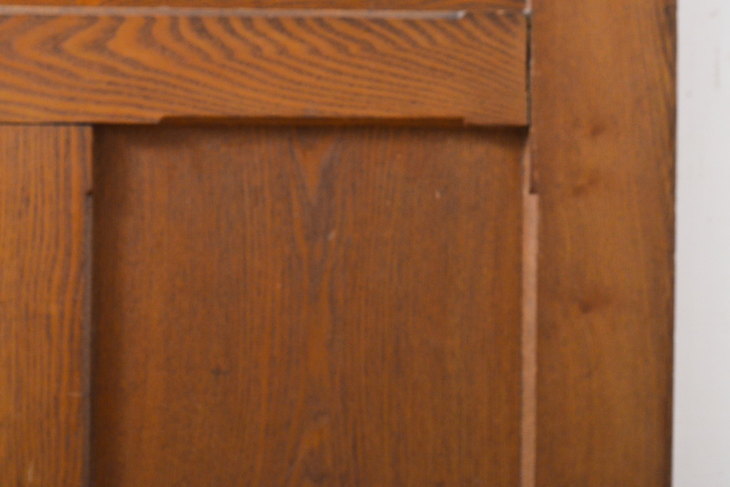 和製アンティーク　タモ材　木目の味わいをお楽しみいただけるドア1枚(扉、建具)(R-055312)