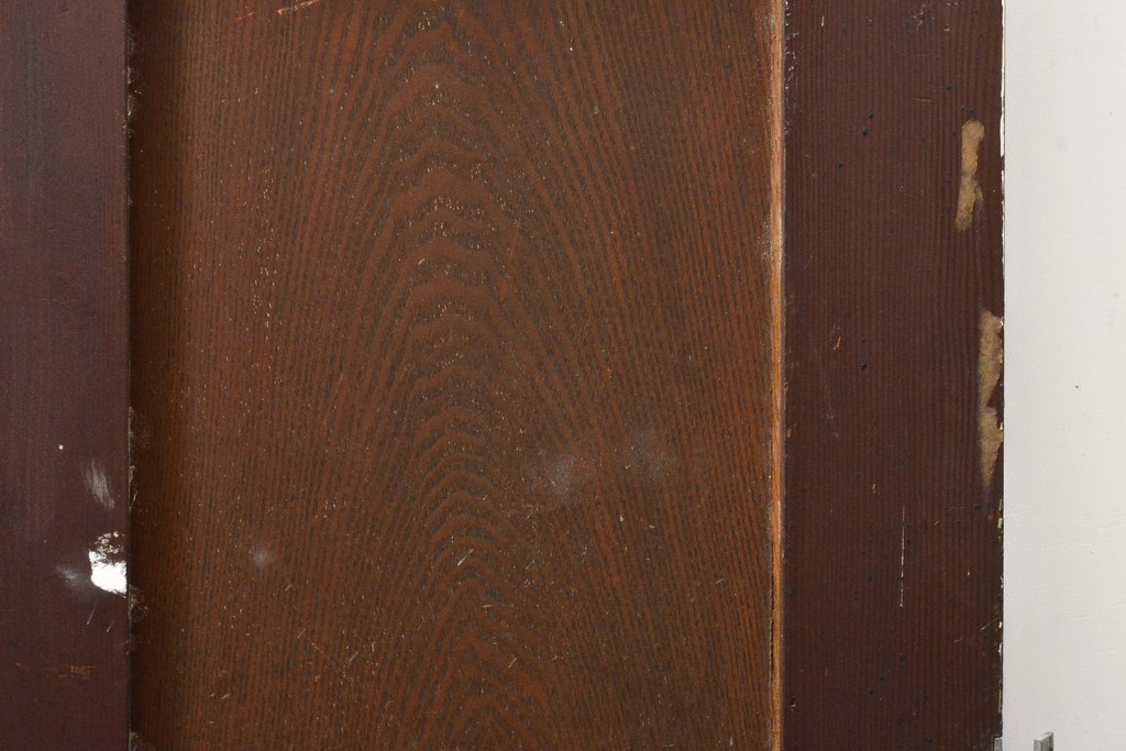 和製アンティーク　杉材　濃い木色が落ち着きのある雰囲気を醸し出すドア1枚(扉、建具)(R-055314)