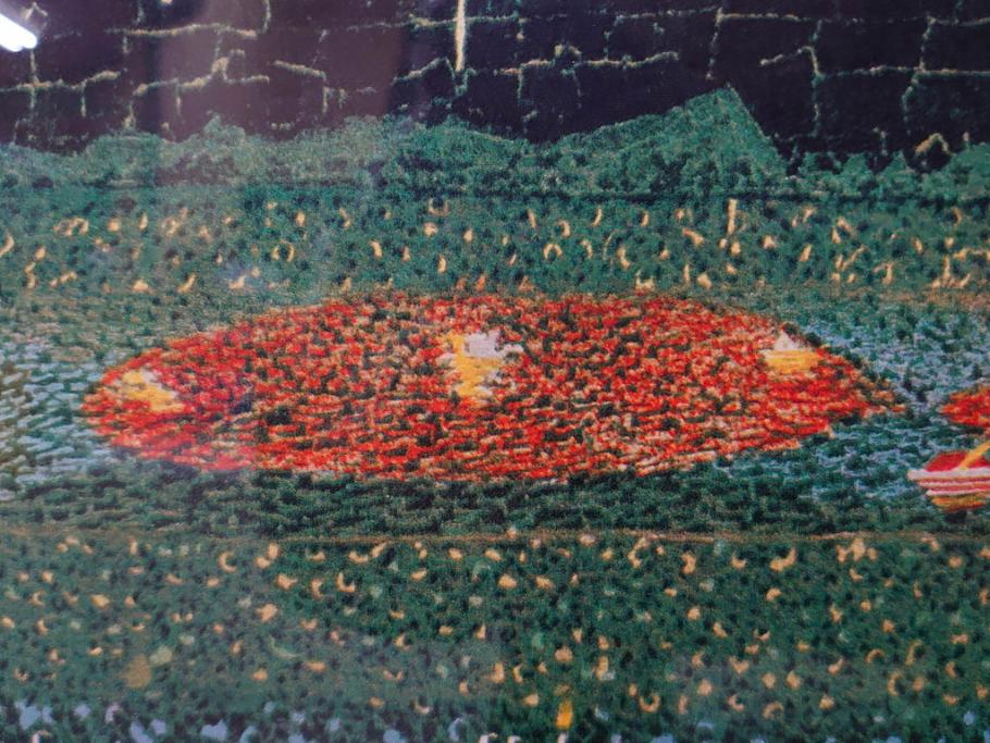 真作　山下清　「長岡の花火」　32/300　緻密なデザインが目を引くリトグラフ(版画、落款印、風景画、壁掛け、額装、外箱付き)(R-079482)　