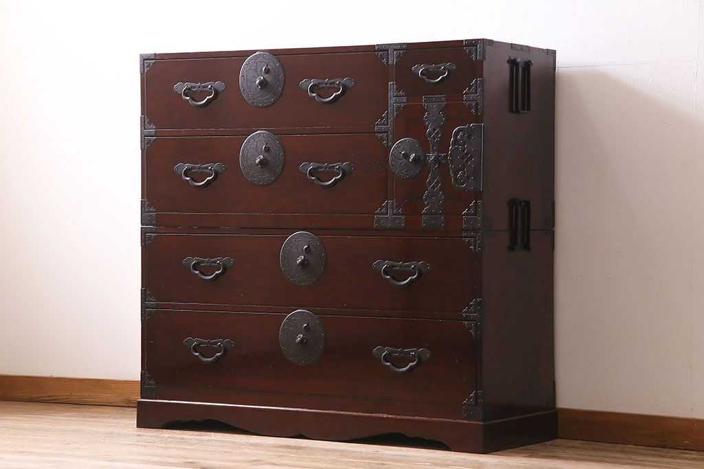 時代箪笥豪華金具 明治時代から江戸時代