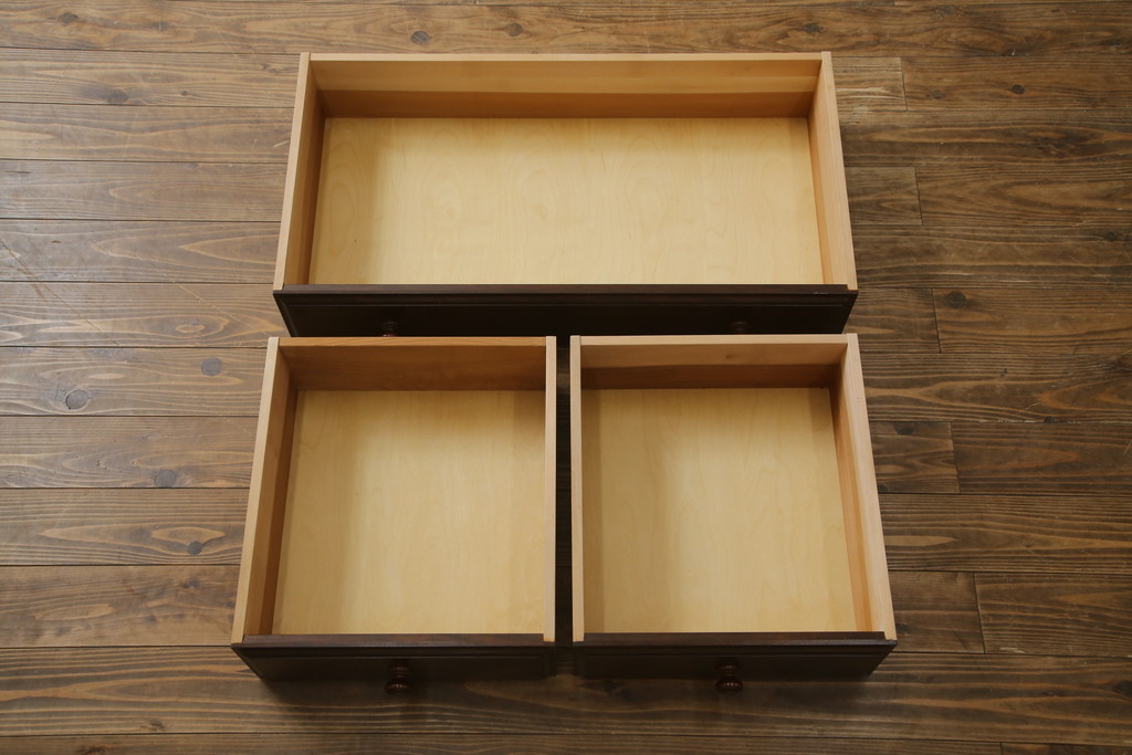 中古　美品　特注品!!　松本民芸家具　和洋どちらの空間にも馴染む整理箪笥(収納たんす、洋服タンス、衣装箪笥、引き出し、チェスト)(R-078974)