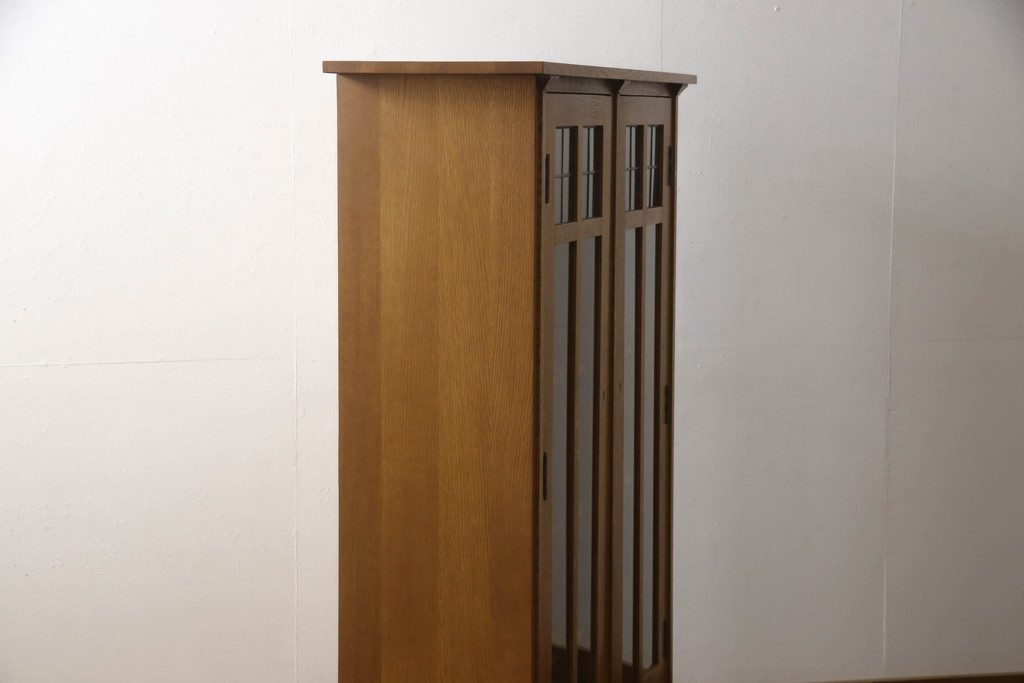 アメリカヴィンテージ　Stickley(スティックレー、スティックレイ)　ナチュラルテイストの空間づくりにおすすめのキャビネット(ブックケース、本箱、収納棚、戸棚、ビンテージ)(R-065391)