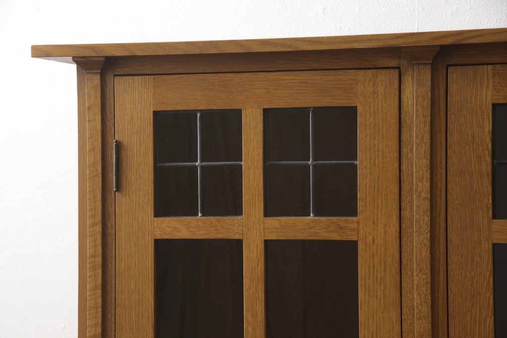 アメリカヴィンテージ　Stickley(スティックレー、スティックレイ)　ナチュラルテイストの空間づくりにおすすめのキャビネット(ブックケース、本箱、収納棚、戸棚、ビンテージ)(R-065391)