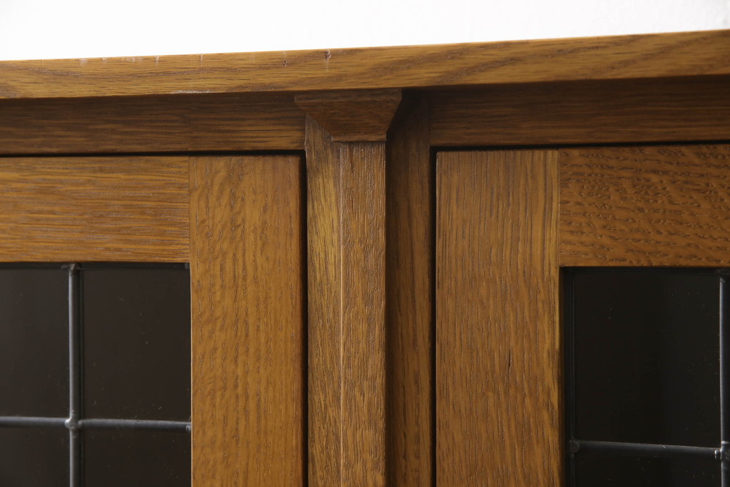 アメリカヴィンテージ　Stickley(スティックレー、スティックレイ)　ナチュラルテイストの空間づくりにおすすめのキャビネット(ブックケース、本箱、収納棚、戸棚、ビンテージ)(R-065391)