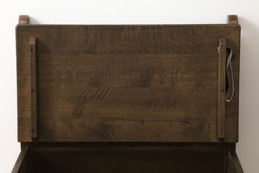 中古　美品　オーク材　柏木工(KASHIWA)　WILDERNESS(ウィルダネス)　木の温かみを感じられるベンチ(板座チェア)(R-058827)