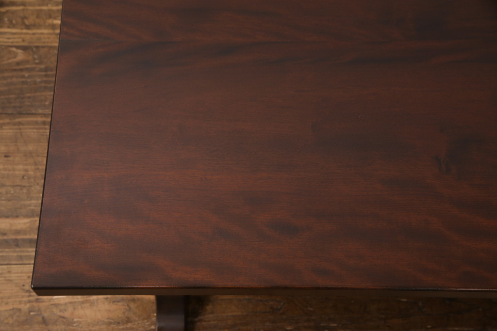中古　松本民芸家具　ナラ材　上質な大人の空間づくりにぴったりな折りたたみ座卓(ローテーブル、ちゃぶ台、文机)(R-053816)