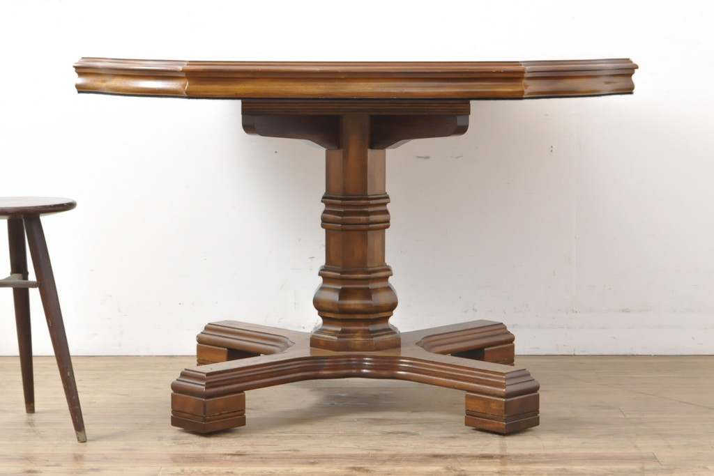 中古　美品　DREXEL HERITAGE(ドレクセルヘリテイジ)　Grand Villa(グランドヴィラ)　ダイニングテーブル(定価約60万円)(2人掛け、4人掛け)(R-055546)