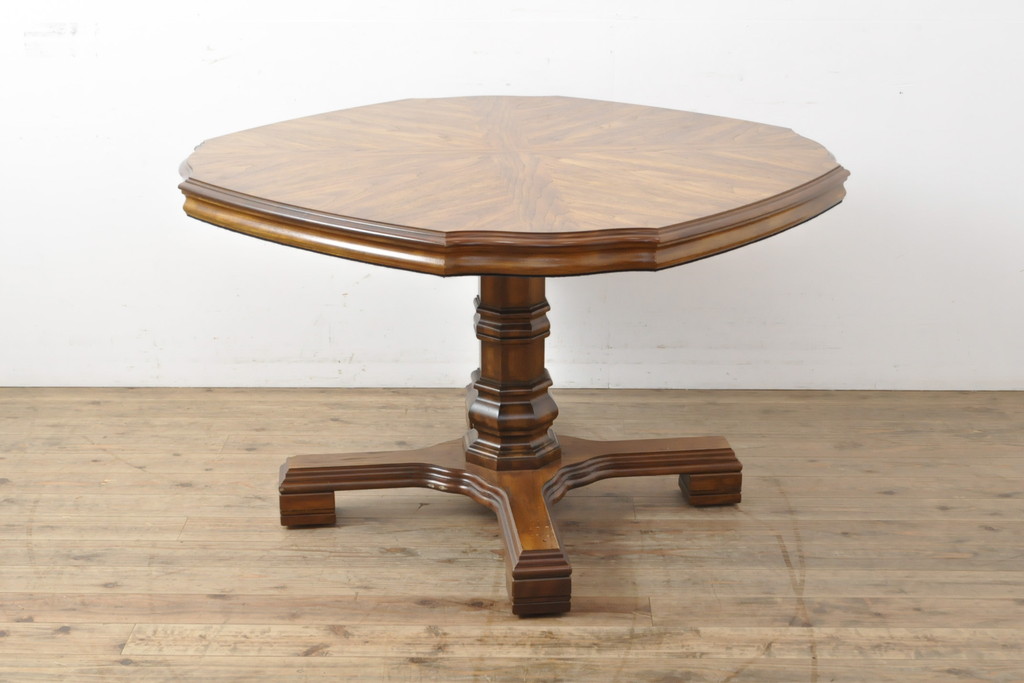 中古　美品　DREXEL HERITAGE(ドレクセルヘリテイジ)　Grand Villa(グランドヴィラ)　ダイニングテーブル(定価約60万円)(2人掛け、4人掛け)(R-055546)