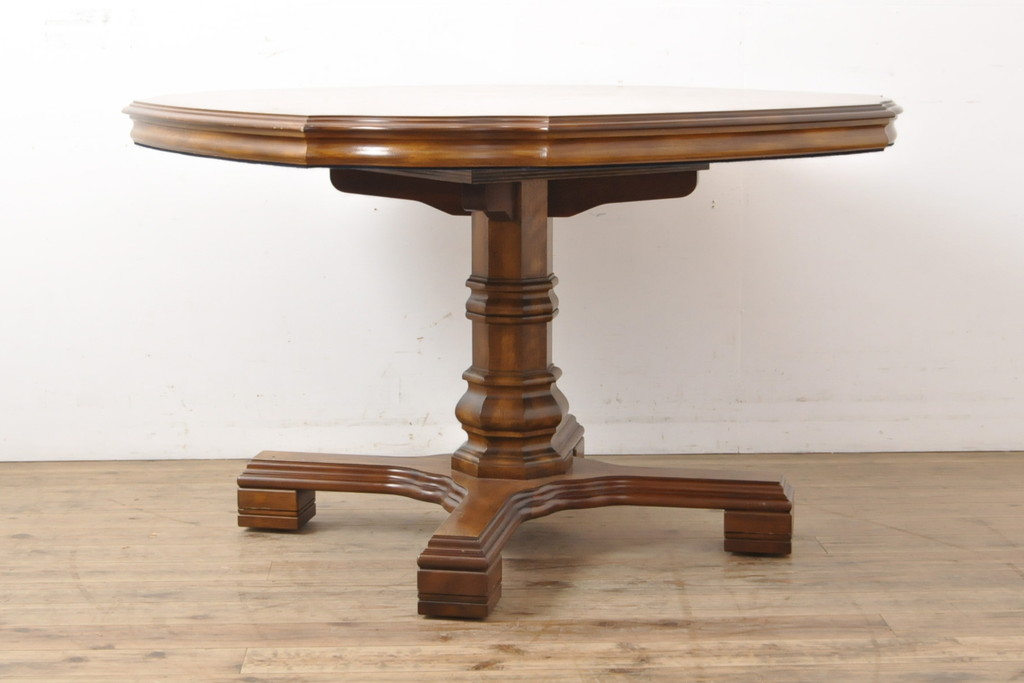 中古　美品　DREXEL HERITAGE(ドレクセルヘリテイジ)　Grand Villa(グランドヴィラ)　ダイニングテーブル(定価約60万円)(2人掛け、4人掛け)(R-055546)