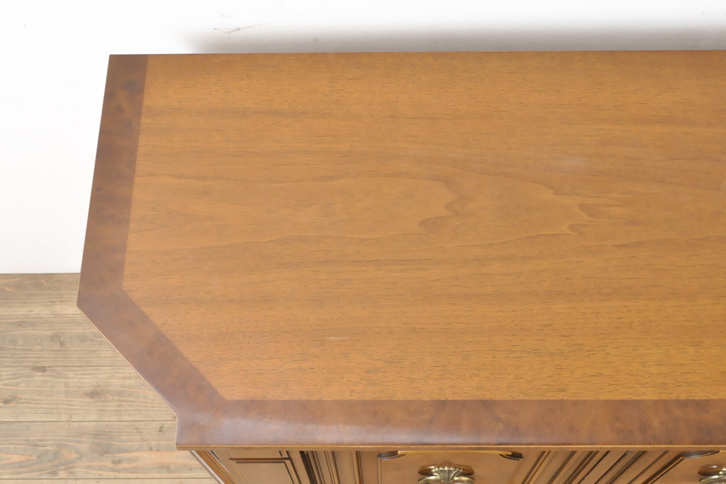 中古　美品　DREXEL HERITAGE(ドレクセルヘリテイジ)　FRANCESCA(フランチェスカ)　マホガニー　高級感あふれるクリデンザ(クレデンザ、収納棚、キャビネット、サイドボード)(定価約90万円)(R-055651)
