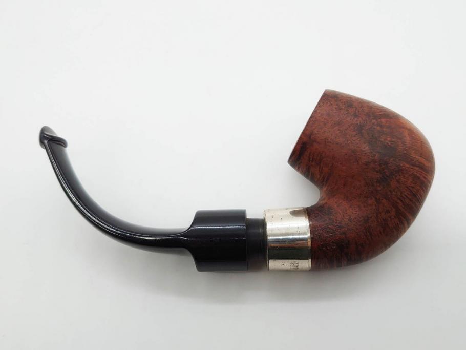 アイルランド　PETERSON’S(ピーターソン)　STERLING SILVER(スターリング シルバー)/デンマーク　BARI(バリ)　素材を生かしたデザインが持ち味のパイプ煙草4点セット(タバコ、木製、 喫煙具、煙草、煙管、キセル、箱付き、袋付き、北欧)(R-079513)