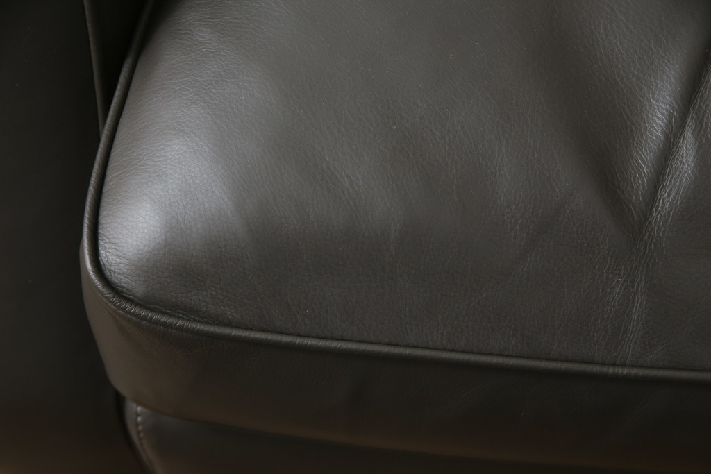 中古　プラスカーサ取り扱い　NATUZZI ITALIA(ナツッジイタリア)　AMADEUS(アマデウス)　メンズライクな空間づくりに活躍する1人掛けソファ(一人掛け、アームソファ、1P)(定価約45万円)(R-079099)