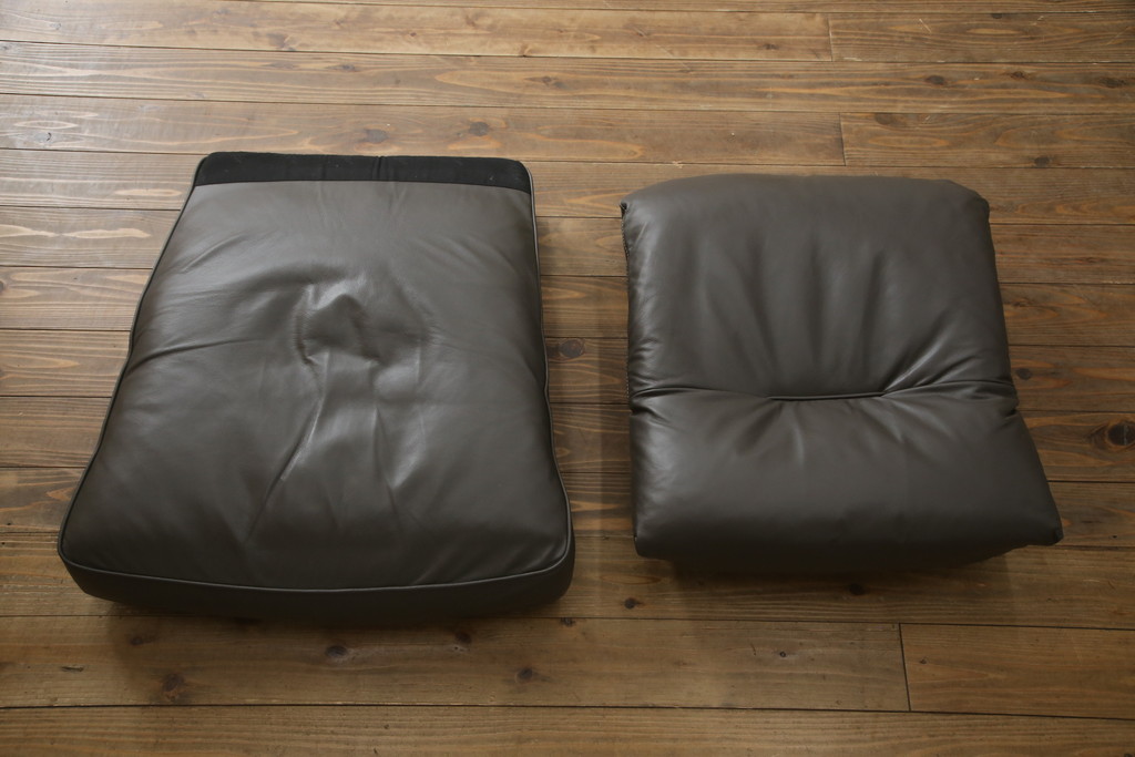 中古　プラスカーサ取り扱い　NATUZZI ITALIA(ナツッジイタリア)　AMADEUS(アマデウス)　メンズライクな空間づくりに活躍する1人掛けソファ(一人掛け、アームソファ、1P)(定価約45万円)(R-079099)