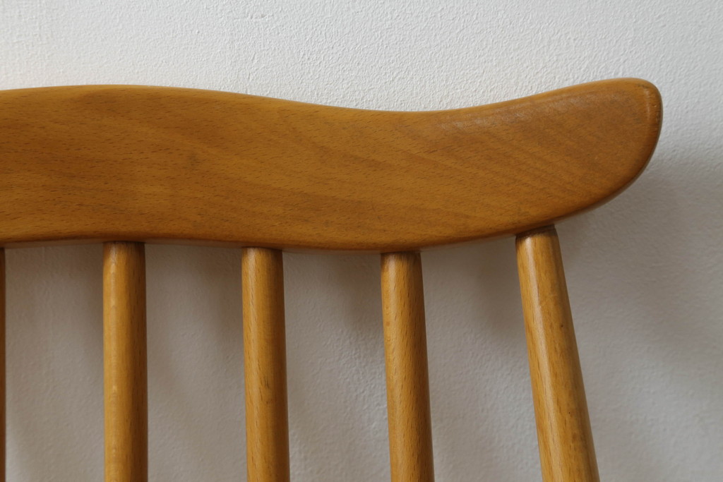 イギリスビンテージ　ERCOL(アーコール)　ゴールドスミス　北欧テイストのお部屋におすすめ!!洗練された佇まいが魅力的なチェア (ダイニングチェア、椅子、イス、板座チェア、ヴィンテージ)(R-062205)