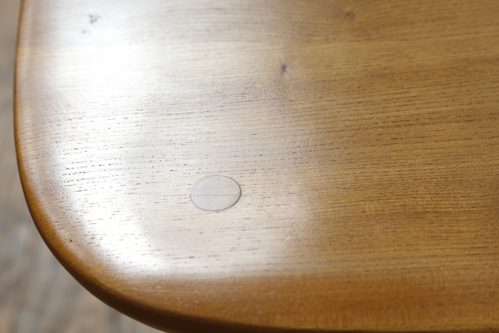イギリスビンテージ　ERCOL(アーコール)　ゴールドスミス　北欧テイストのお部屋におすすめ!!洗練された佇まいが魅力的なチェア (ダイニングチェア、椅子、イス、板座チェア、ヴィンテージ)(R-062205)