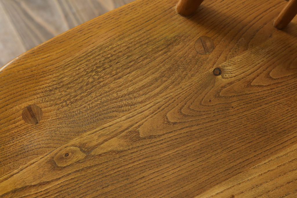 イギリスビンテージ　ERCOL(アーコール)　ゴールドスミス　北欧テイストのお部屋におすすめ!!洗練された佇まいが魅力的なチェア (ダイニングチェア、椅子、イス、板座チェア、ヴィンテージ)(R-074548)