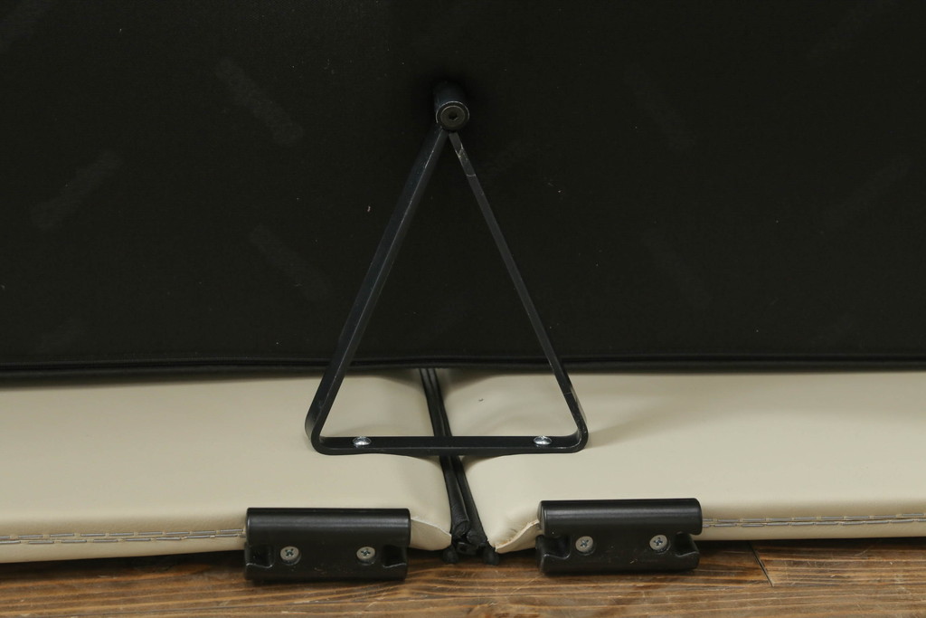 中古　展示品　超美品　Cassina(カッシーナ)　405　DUC(デュック)　FX革　黒のパイピングが空間を引き締める2人掛けソファ(2P、アームソファ)(定価約110万円)(R-060959)