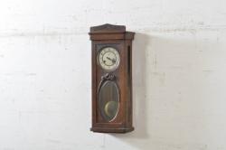 アンティーク時計　ドイツ　JUNGHANS(ユンハンス)社　クラシカルな意匠が素敵な掛け時計(柱時計、古時計、振り子時計)(R-072200)