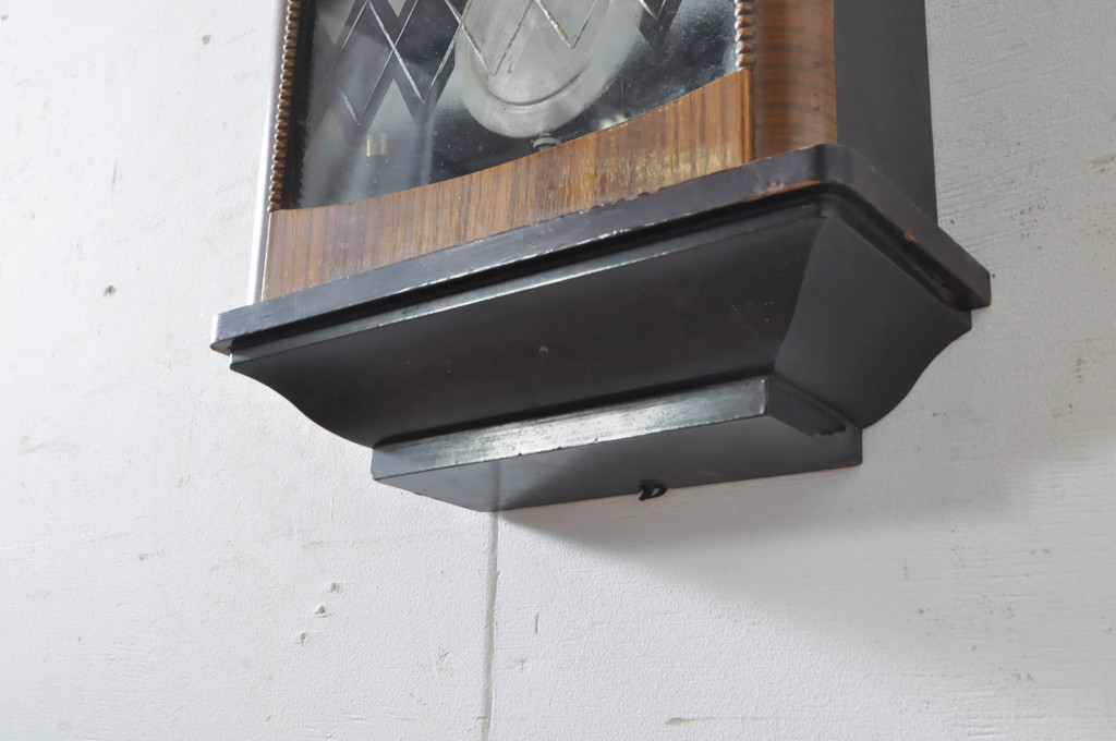 和製アンティーク　堀田時計店　N.H.T　SILVERFAN　レトロな雰囲気を高める掛け時計(柱時計、古時計、振り子時計)(R-072202)