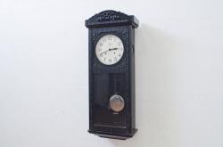 アンティーク時計　アメリカ　THE E. INGRAHAM COMPANY(イングラハム)　BRISTOL CONN　経年を感じる風合いが魅力の掛け時計(八角時計、柱時計、古時計、振り子時計)(R-072168)