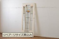 アンティーク建具　落ち着いた和の空間を演出する舞良戸1枚(まいらど、板戸、引き戸)(R-071625)