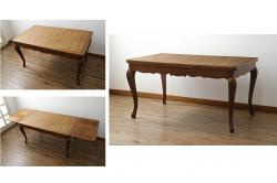 アンティーク家具　漆塗り　個性的な脚が目を引く珍しいデザインのちゃぶ台(丸テーブル)(R-037355)