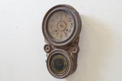 和製アンティーク　ペイント仕上げ限定　TRADE(S)MARK　精工舎(SEIKOSHA、セイコー)　明治期より受け継がれた味わい深いダルマ時計(柱時計、古時計、振り子時計)(R-072230)