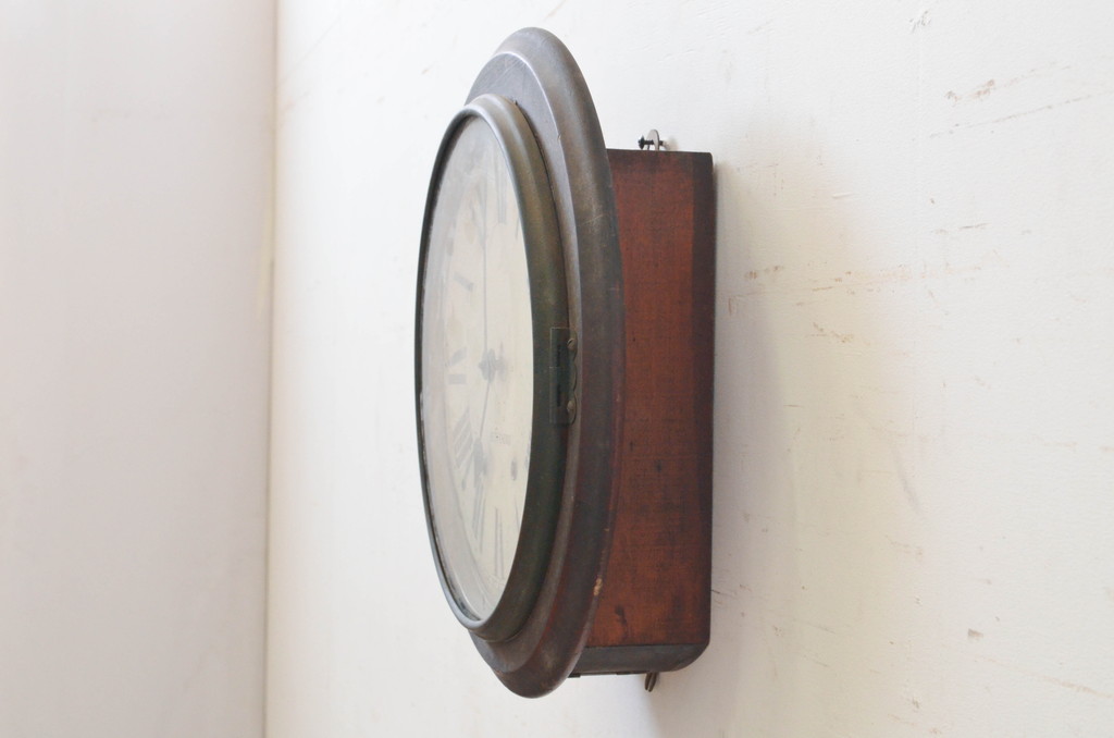 アンティーク時計　アメリカ　SETH THOMAS(セストーマス)　時代を感じるレトロな掛け時計(柱時計、古時計)(R-072231)