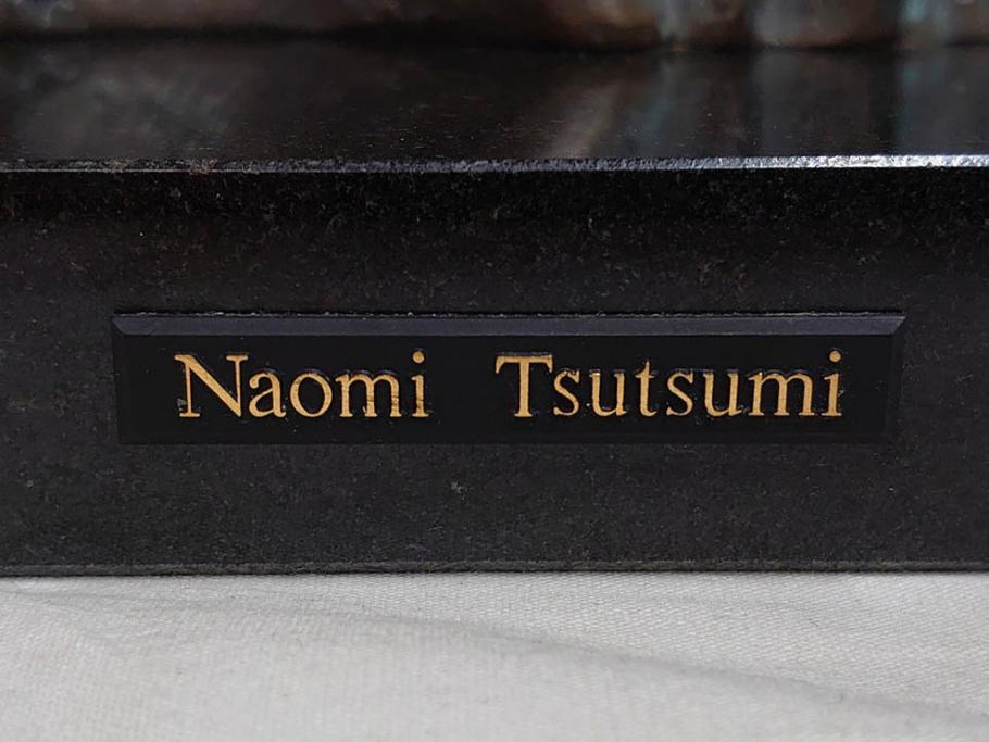 彫刻家　堤直美　ブロンズ　作品証明書付き　細部までこだわりが感じられる聖母子像(Naomi Tsutsumi、オブジェ、置物)(定価約90万円)(R-073836)