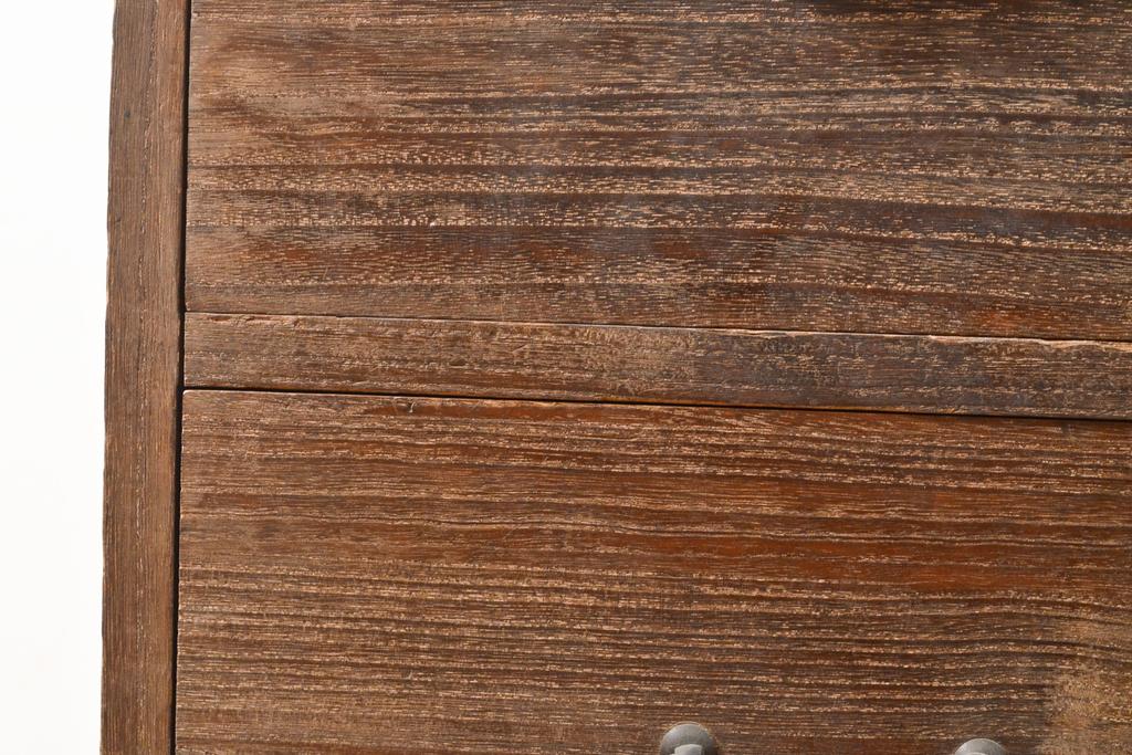 和製アンティーク　レトロ家具　桐材　素朴な佇まいが落ち着きのある空間を演出する箪笥2段(ローボード、テレビ台、チェスト、引き出し、桐箪笥、桐たんす)(R-055535)